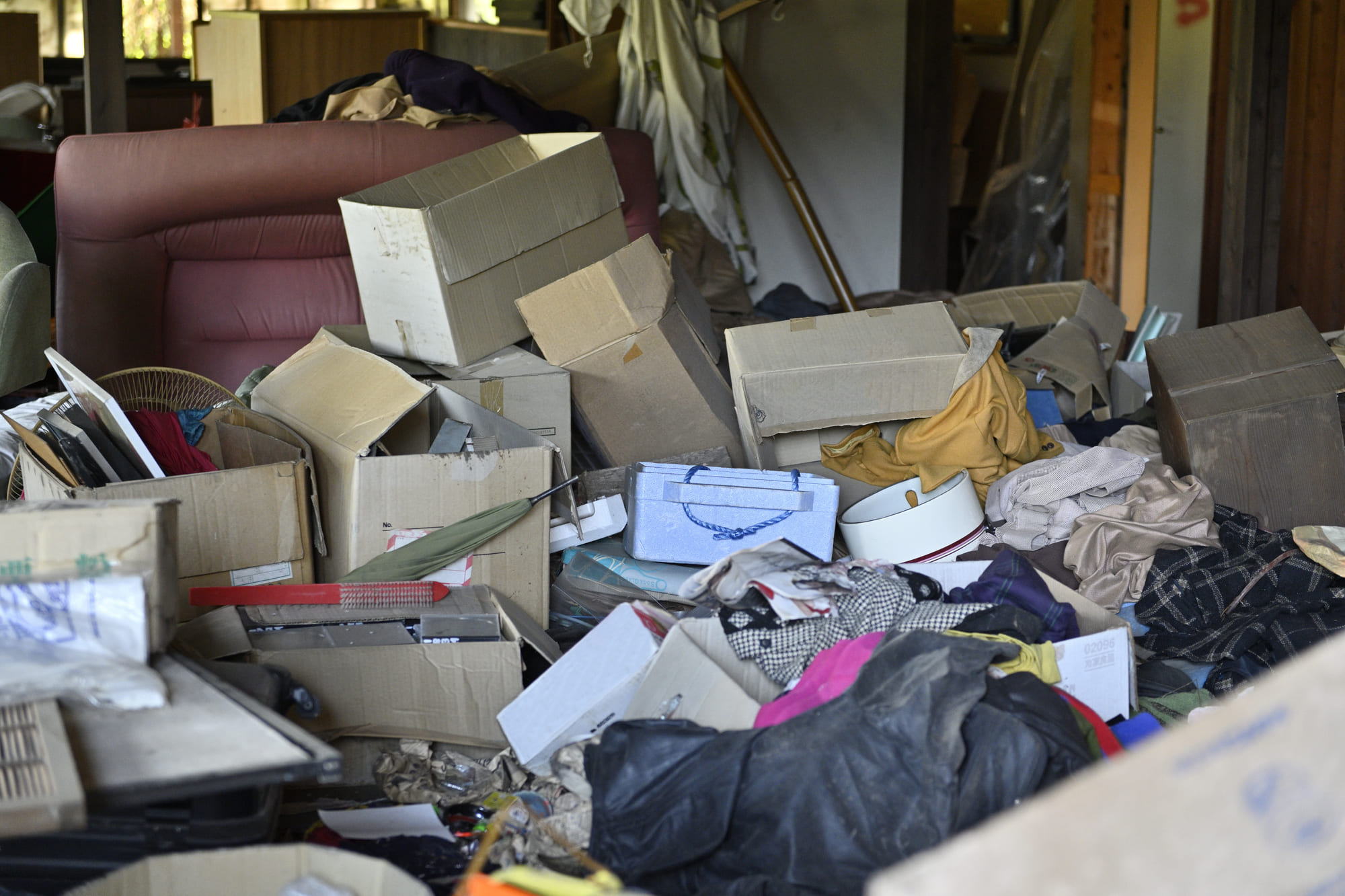 Before cleaning - messy room
